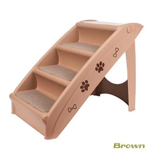 Scară pliabilă pentru animale de companie, scară cu 4 trepte, pisică, câine, rampă de urcare pentru pat