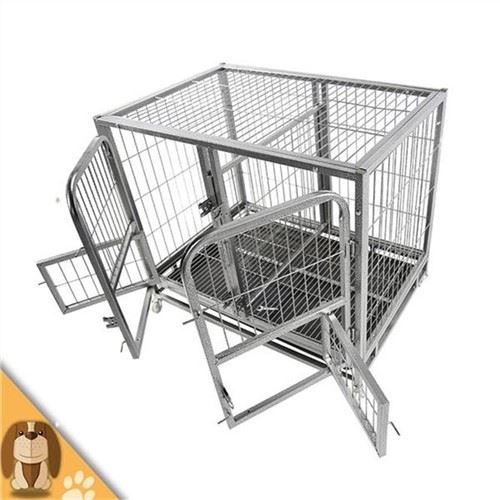 Square Tube Dog Cage cu separatoare